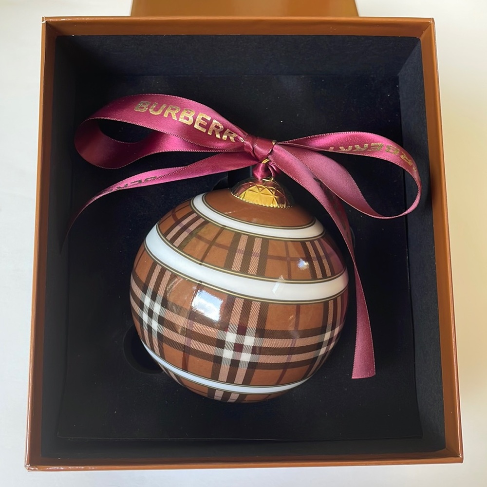 Burberry bone china Christmas ornament